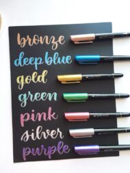 ZEBRA METALLIC BRUSH PEN | Pack 7 - Imagen 3
