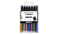 ZEBRA METALLIC BRUSH PEN | Pack 7