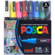 UNI BALL | PACK 8 POSCA PUNTA FINA PC-3M-8C