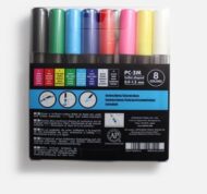 UNI BALL | PACK 8 POSCA PUNTA FINA PC-3M-8C - Imagen 3