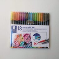 STAEDTLER | Marcadores Doble Punta Pincel Pack 18