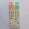 ZEBRA | Mildliners Dual Punta Pincel Pack 5 - Imagen 2