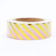 WASHI TAPE CON GOLD FOIL 15mm x 10m