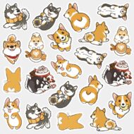 Paquete de Stickers de Perrito