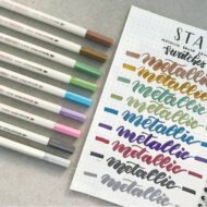 STA | Set de 10 Metallic Brush Pens - Imagen 3