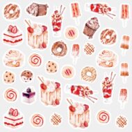 Paquete de Stickers de Postre