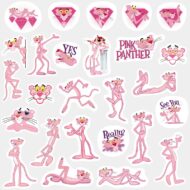 Paquete de Stickers de Pantera Rosa