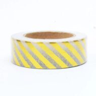 WASHI TAPE CON GOLD FOIL 15mm x 10m