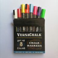 VERSACHALK | SET DE 8 MARCADORES DE TIZA LIQUIDA COLOR NEÓN