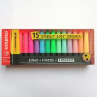 STABILO | PACK DE 15 RESALTADORES BOSS