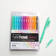 TOMBOW | PACK DE 12 MARCADORES DOBLE PUNTA TWINTONE PASTEL