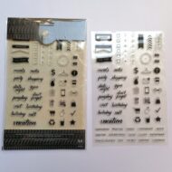 KELLY CREATES | SELLO DE SILICONA "PALABRAS E ICONOS PARA LA AGENDA"