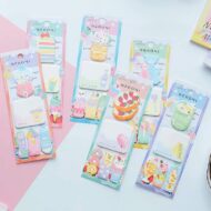 SET DE STICKY NOTE Y FLAGS DE POSTRES