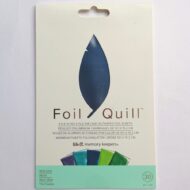 WRMK | PAPEL FOIL QUILL SET PEACOCK 10.1x15.2 cm, 30 PIEZAS