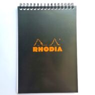 RHODIA | BLOC CUADRICULA N16 NEGRO ESPIRAL- A5 14.8 x 21cm