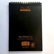 RHODIA | BLOC CUADRICULA N16 NEGRO ESPIRAL- A5 14.8 x 21cm - Imagen 3