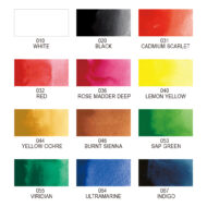 KURETAKE | ACUARELAS GANSAI TAMBI SET DE 12 COLORES - Imagen 3