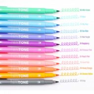 TOMBOW | PACK DE 12 MARCADORES DOBLE PUNTA TWINTONE PASTEL - Imagen 3