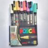 UNI BALL | PACK 8 POSCA PASTEL PUNTA FINA PC-3M-8C