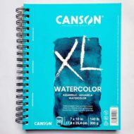 CANSON | XL Watercolor 7x10in (con resorte), 300g, 30 hojas