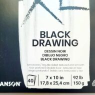 CANSON | XL BLACK DRAWING 7x10in, 150g, 40 HOJAS - Imagen 2