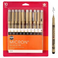 SAKURA | SET DE 10 MICRO PIGMA NEGRO