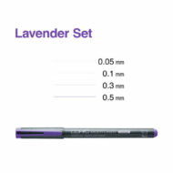 COPIC | SET DE 4 MULTILINER TINTA MORADA - Imagen 2