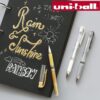 UNI BALL | SIGNO LAPIZ 1.0 mm BLANCO/ DORADO /PLATEADO