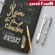 UNI BALL | SIGNO LAPIZ 1.0 mm BLANCO/ DORADO /PLATEADO