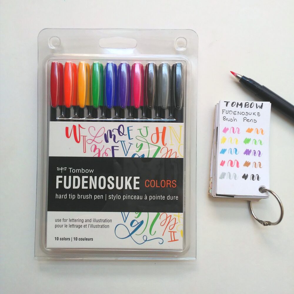 Pack de 10 rotuladores Brush Pen Fudenosuke - Tombow
