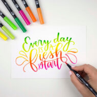 TOMBOW | Pack Citrus de 10 Dual Brush Pens - Imagen 4